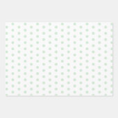Feuille De Papier Cadeau Pointe Polka couleur pastel (Devant 3)