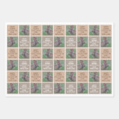 Feuille De Papier Cadeau Pointe Polka neutre de Pâques (Devant 2)