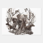 Feuille De Papier Cadeau Pointeur À poils durs allemand (Devant 3)