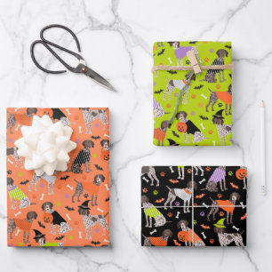 Feuille De Papier Cadeau Pointeur hermétique allemand Halloween