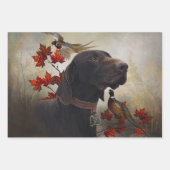 Feuille De Papier Cadeau Pointeurs allemands à poils courts (Devant 3)