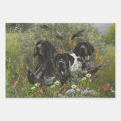 Feuille De Papier Cadeau Pointeurs allemands à poils courts (Devant 2)