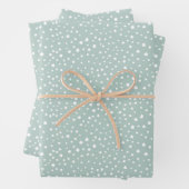 Feuille De Papier Cadeau Points Dalmatiens verts, Points Dalmatiens, Pots D (En situation)