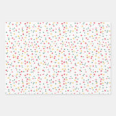 Feuille De Papier Cadeau Points de Confettis Colorés (Devant 3)
