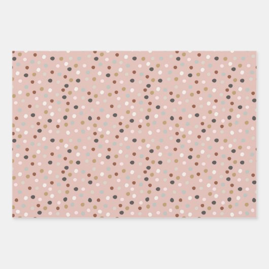 Feuille De Papier Cadeau Points de Noël (Devant 3)