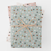 Feuille De Papier Cadeau Points de Noël (En situation)