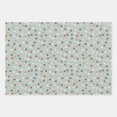 Feuille De Papier Cadeau Points de Noël (Devant)