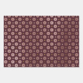 Feuille De Papier Cadeau Points Gold Glam Burgundy (Devant 3)