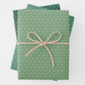 Feuille De Papier Cadeau Points mignons amusement simple vacances de Noël v (En situation)