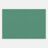 Feuille De Papier Cadeau Points mignons vert rose rouge simple vacances de (Devant)
