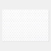 Feuille De Papier Cadeau Points Noirs Et Blancs (Devant 2)