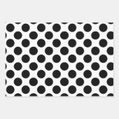Feuille De Papier Cadeau Points noirs et blancs (Devant 2)
