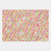 Feuille De Papier Cadeau Points pastel aquarelle (Devant)