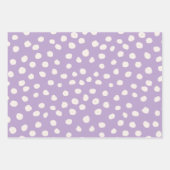 Feuille De Papier Cadeau Points Posters de animaux pourpres (Devant 3)