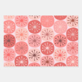 Feuille De Papier Cadeau Points rétro de l'ère atomique Modeste rose pâle d (Devant 2)