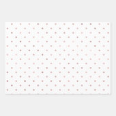 Feuille De Papier Cadeau Points rose Fille (Devant)