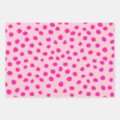Feuille De Papier Cadeau Points roses Preppy Points Posters de animaux mode (Devant 2)