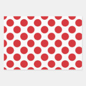 Feuille De Papier Cadeau Points rouges (Devant)
