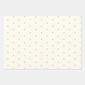 Feuille De Papier Cadeau Pois Bleus & Blancs, Flakes Bleus, Étoiles (Devant 2)