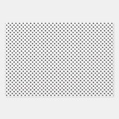 Feuille De Papier Cadeau Pois Chevron de Black and White Stripes (Devant)