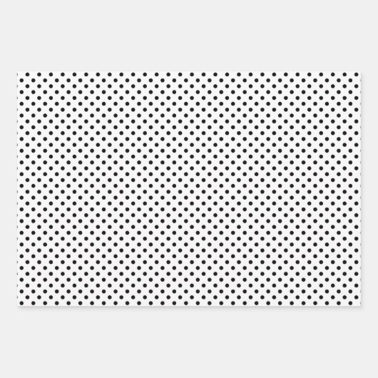 Feuille De Papier Cadeau Pois Chevron de Black and White Stripes (Devant)