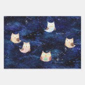 Feuille De Papier Cadeau Pois, Chouettes et Ballerinas (Devant 2)