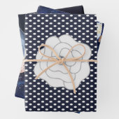 Feuille De Papier Cadeau Pois, Chouettes et Ballerinas (En situation)