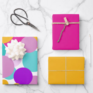 Feuille De Papier Cadeau Pois du printemps de Pâques