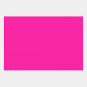 Feuille De Papier Cadeau pois en rose fluorescent (Devant 2)