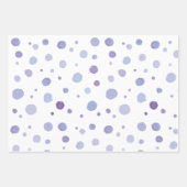 Feuille De Papier Cadeau pois peint à la main (Devant 2)