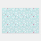 Feuille De Papier Cadeau Pois & Snowflakes (Devant 3)