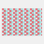 Feuille De Papier Cadeau Pois & Snowflakes (Devant 2)