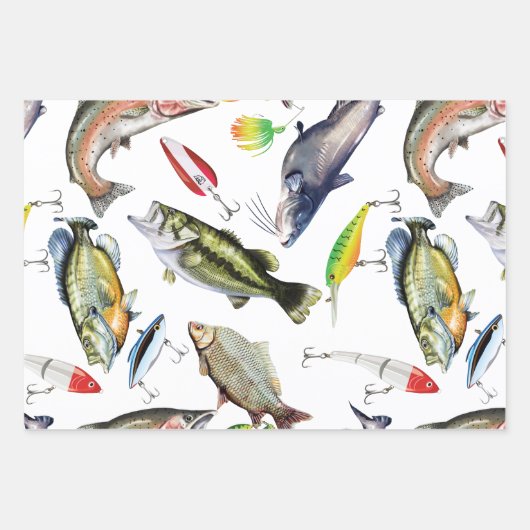 Feuille De Papier Cadeau Poisson (Devant 2)