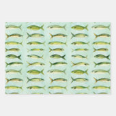 Feuille De Papier Cadeau Poisson d'eau (Devant)