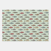 Feuille De Papier Cadeau Poisson fête d'anniversaire (Devant)