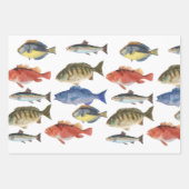 Feuille De Papier Cadeau Poisson fête des pères (Devant)
