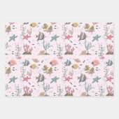 Feuille De Papier Cadeau Poisson Sous La Mer (Devant 3)