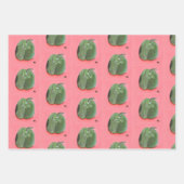 Feuille De Papier Cadeau Poivron Vert (Devant)