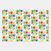 Feuille De Papier Cadeau Polish Folk Flowers (Devant 3)