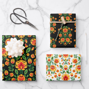 Feuille De Papier Cadeau 💛 🧡 ❤️ Polish superbe Folk Wycinanki