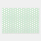 Feuille De Papier Cadeau Polka blanc pastel point (Devant 3)
