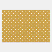 Feuille De Papier Cadeau Polka blanc point sur chic tendance Graine de mout (Devant)