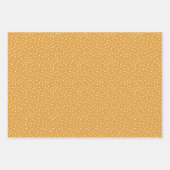 Feuille De Papier Cadeau Polka d'automne moderne (Devant)