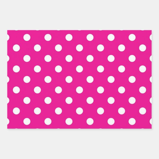 Feuille De Papier Cadeau Polka dot (Devant 3)