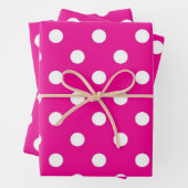 Feuille De Papier Cadeau Polka dot (En situation)