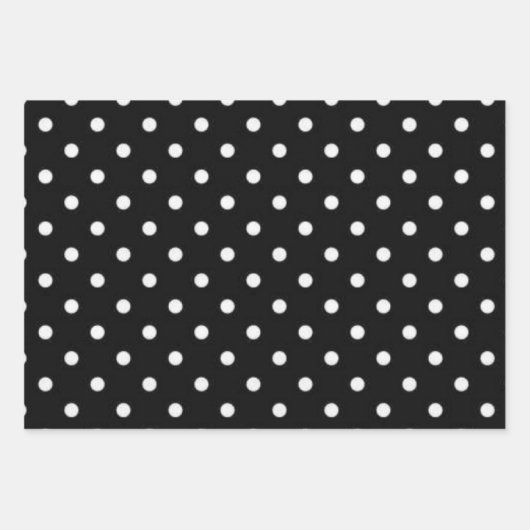 Feuille De Papier Cadeau Polka dot (Devant)