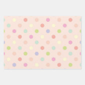 Feuille De Papier Cadeau Polka dot (Devant 3)
