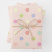 Feuille De Papier Cadeau Polka dot (En situation)