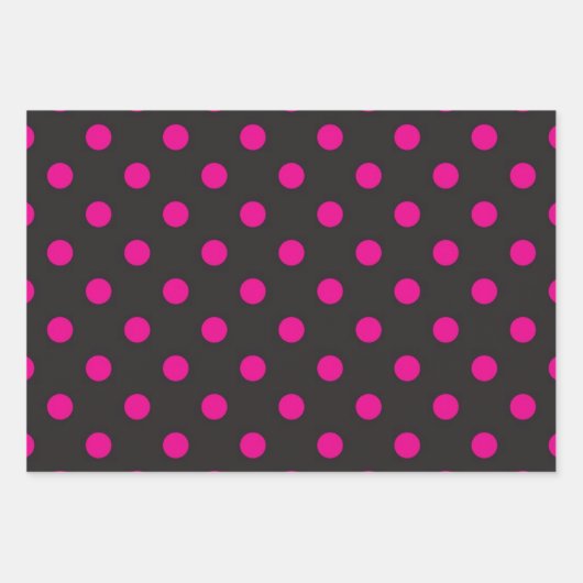 Feuille De Papier Cadeau Polka dot (Devant)