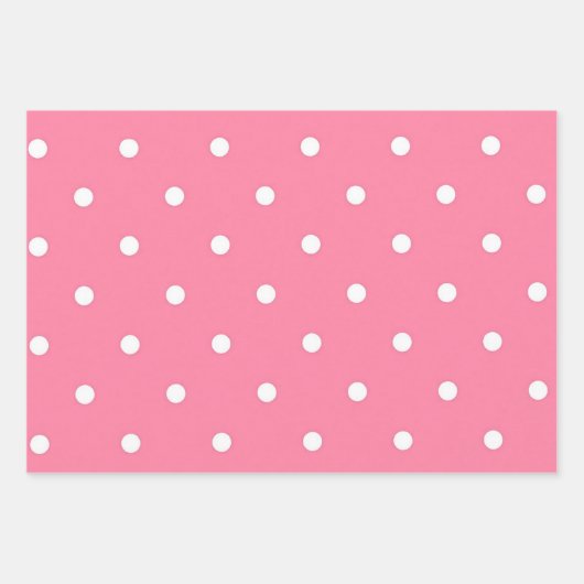 Feuille De Papier Cadeau Polka dot (Devant)